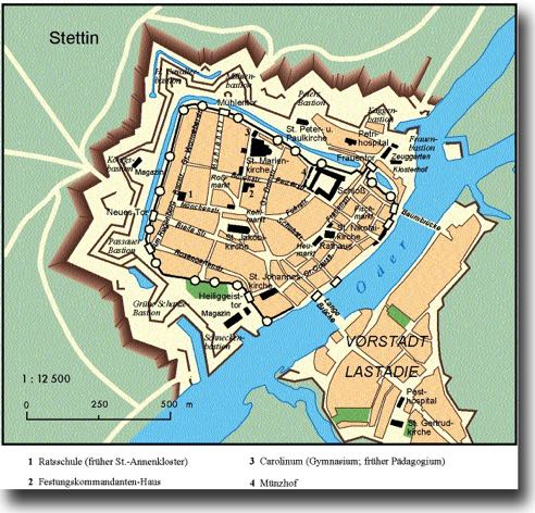 Stettin historische Festung